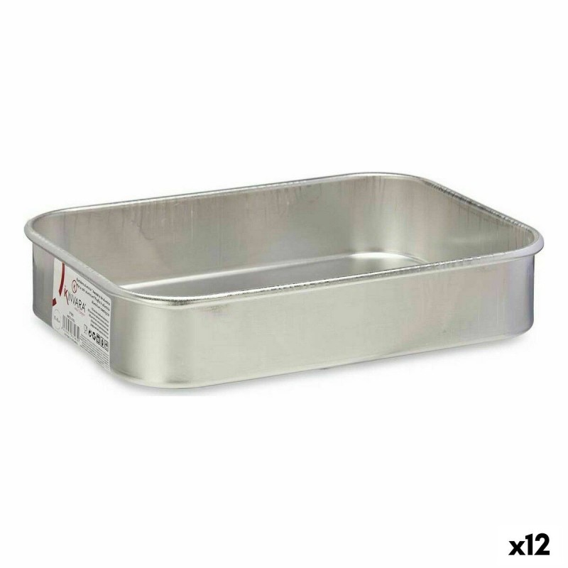 Plat à gratin Kinvara 100149 Argenté Aluminium Ø 18 cm (12 Unités)