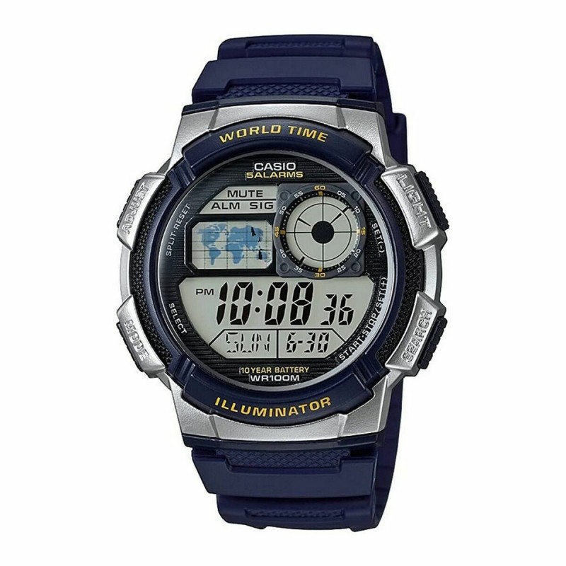 Montre Homme Casio WORLD TIME ILLUMINATOR - 5 ALARMS