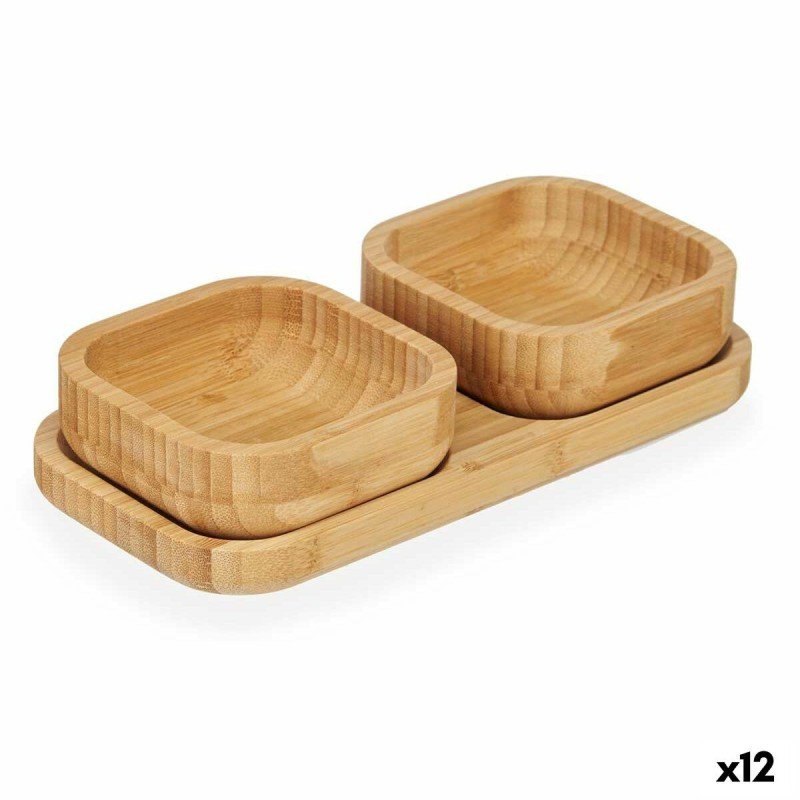 Ensemble à apértif Kinvara CN-KT225030 Marron Bambou 23 x 4