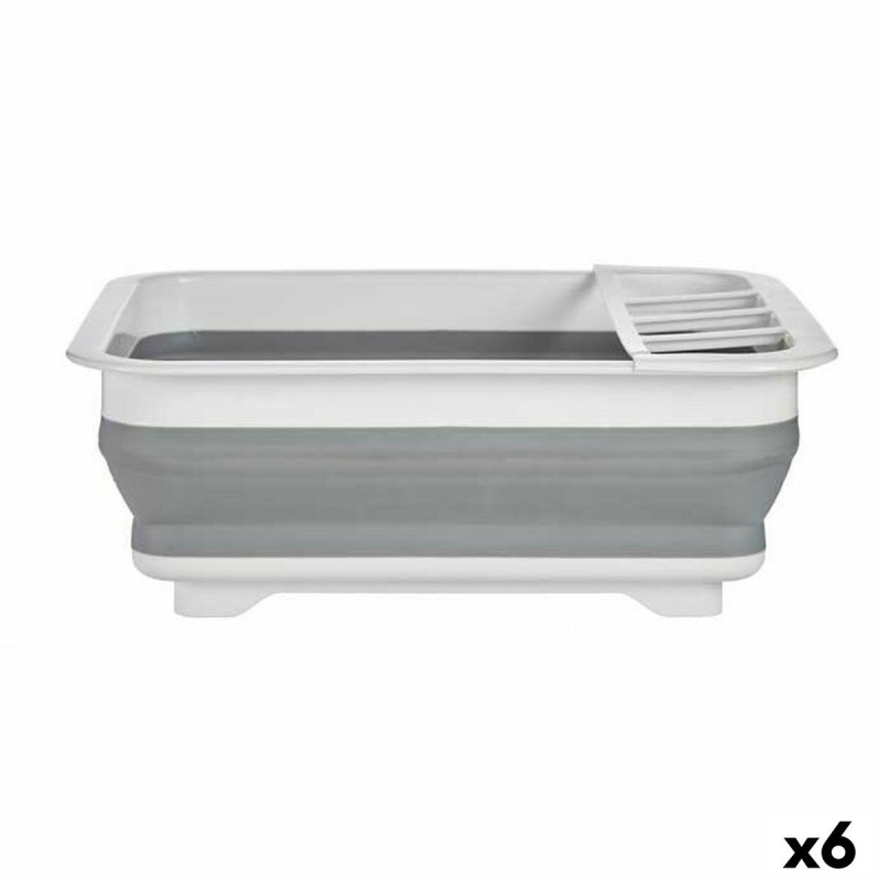 Égouttoir Pliable de Cuisine Blanc Gris polypropylène TPR 37