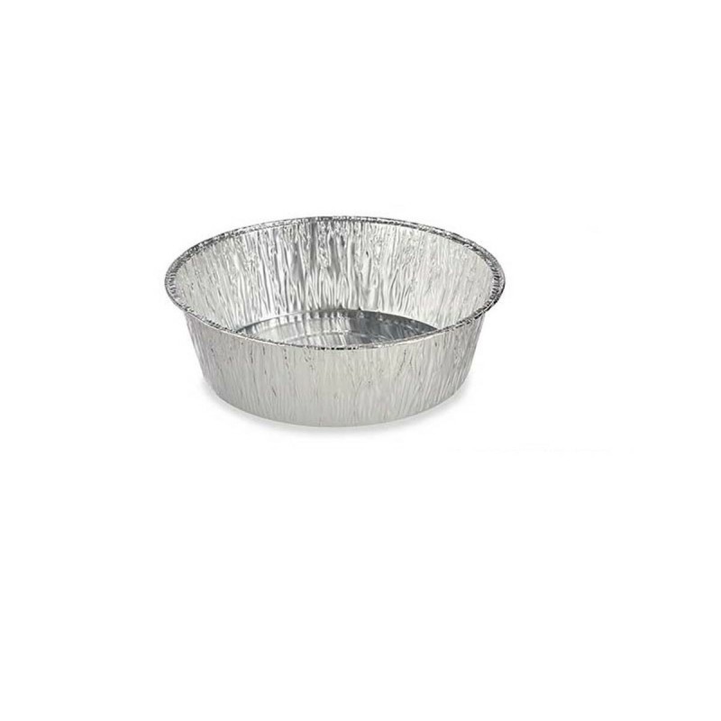 Ensemble de plats pour la cuisine Kinvara 30287 Aluminium Rond 25 x 8 x 25 cm Jetable (12 Unités)