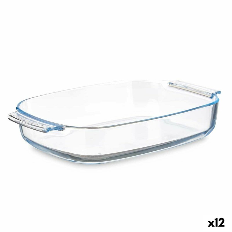 Plat à Gratin Vivalto T3-27 Transparent Verre Borosilicaté 2