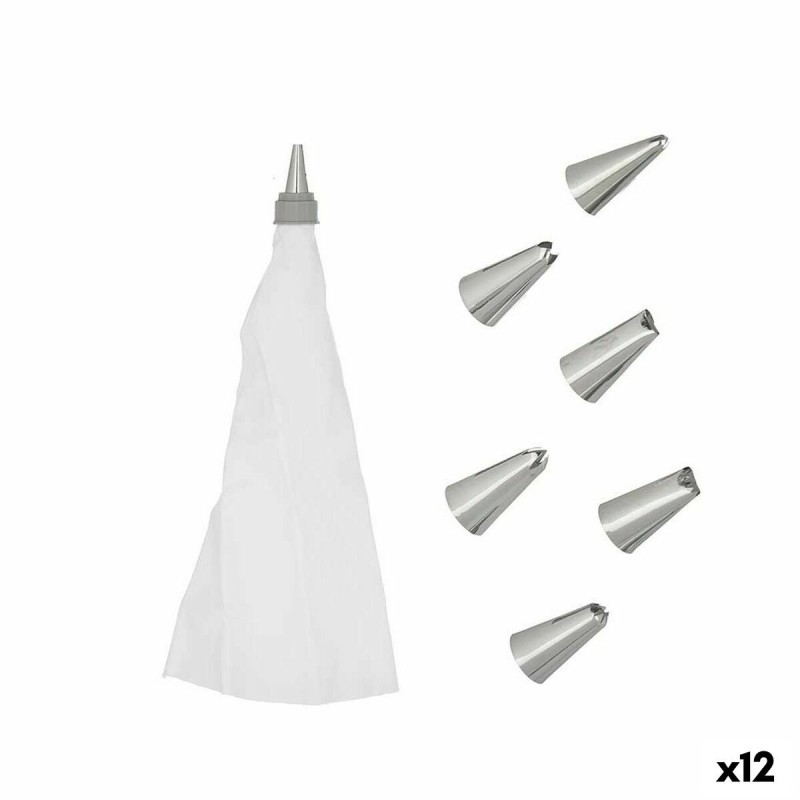 Poche à douille pour pâtisserie Kinvara KT213109 Blanc (12 Unités)