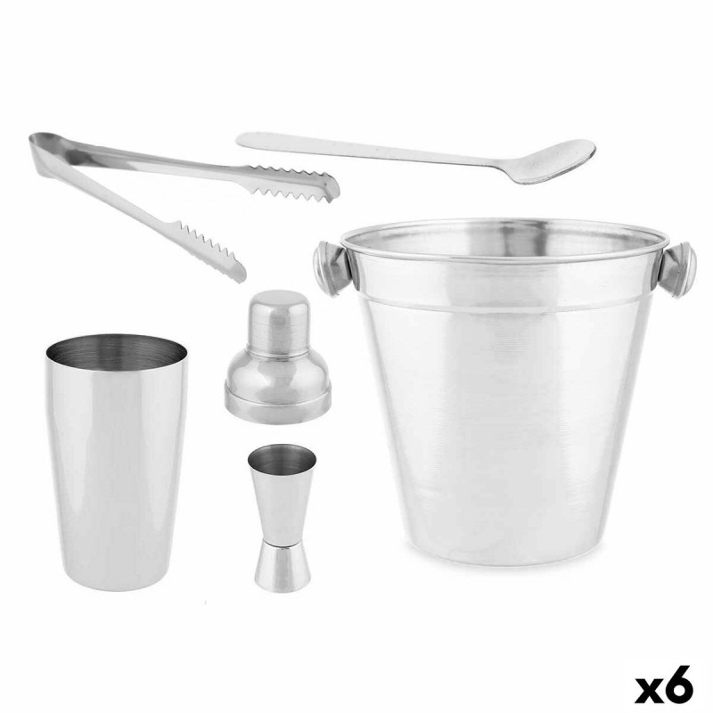 Coffret Cocktail Kinvara 1351-1850 Argenté Acier inoxydable 250 ml 5 Pièces (6 Unités)