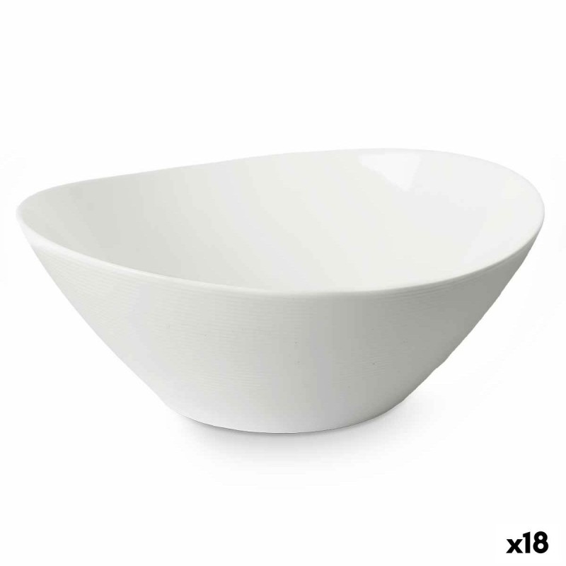 Bol Vivalto LYBW-100 Blanc Verre opalin 25 x 10 x 23 cm (18 Unités)