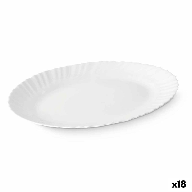 Plat à Gratin Vivalto LXYP-135 Blanc Verre opalin 34 x 2