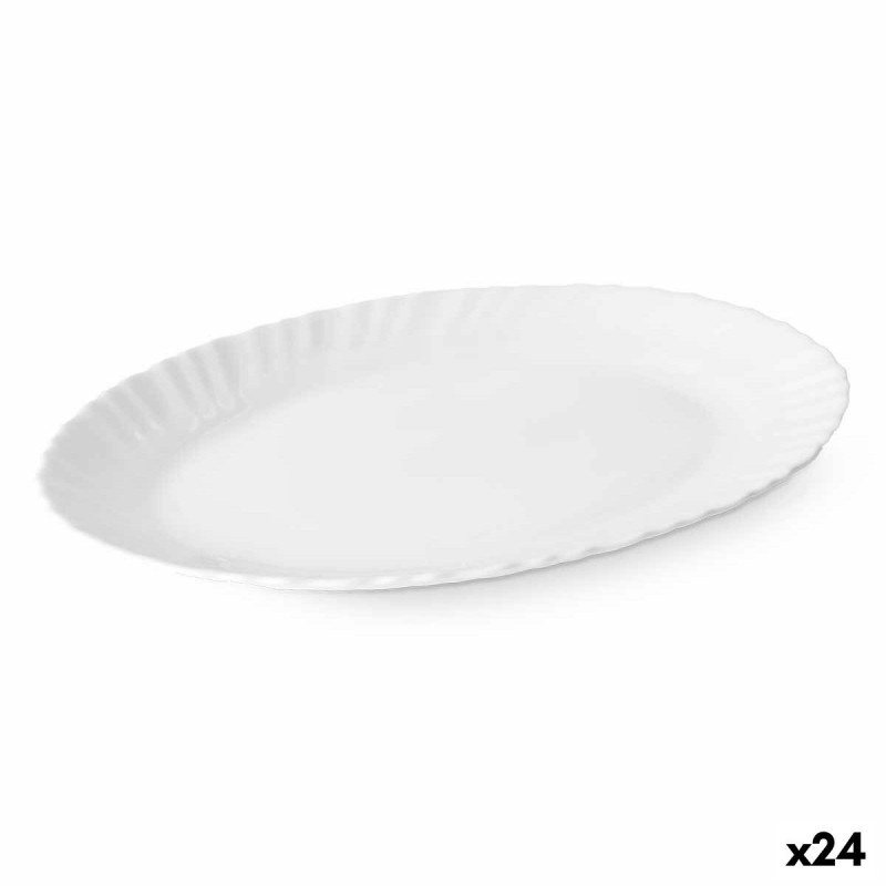 Plat à Gratin Vivalto LXYP-120 Blanc Verre opalin 30