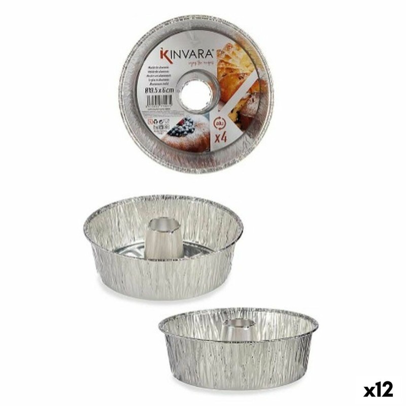 Ensemble de moules à pâtisserie Kinvara 30286C Argenté Aluminium 19