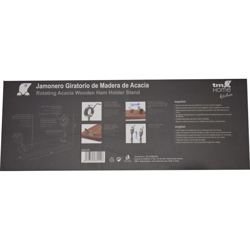 Jambonnier en Bois TM Home 20 x 54 cm