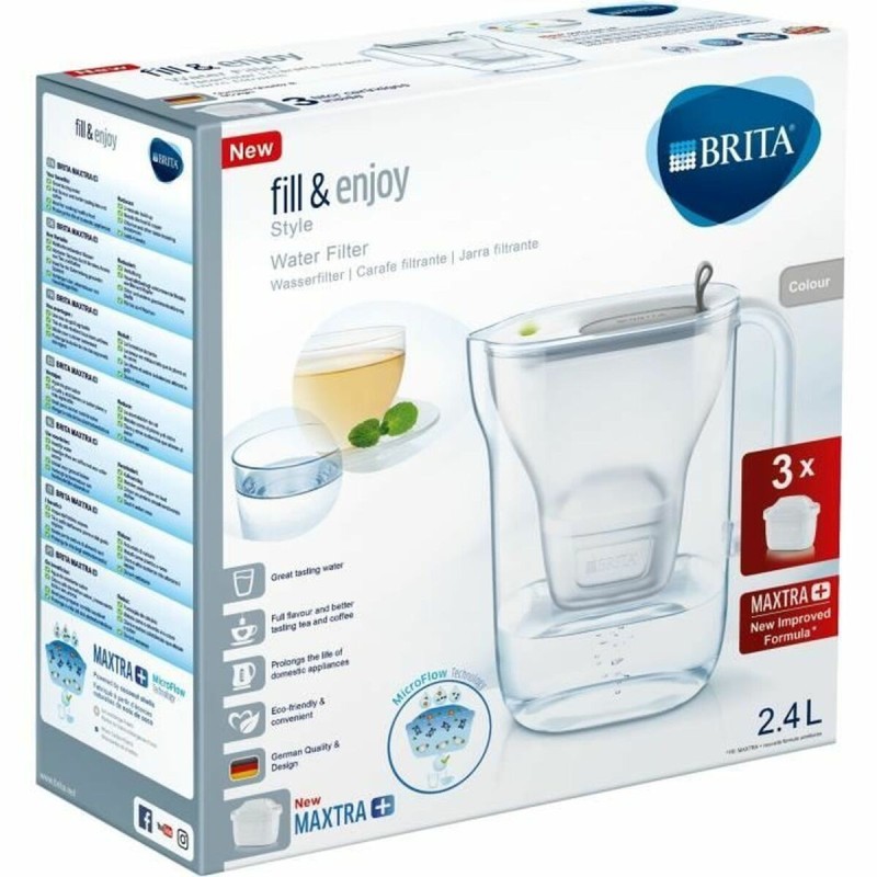 Carafe Filtrante Brita Gris Plastique 2