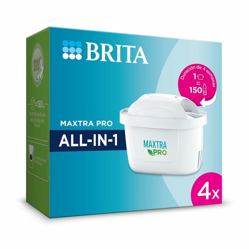 Filtre pour Carafe Filtrante Brita Maxtra Pro All-in-1 1050811 4 Mois (4 Unités)