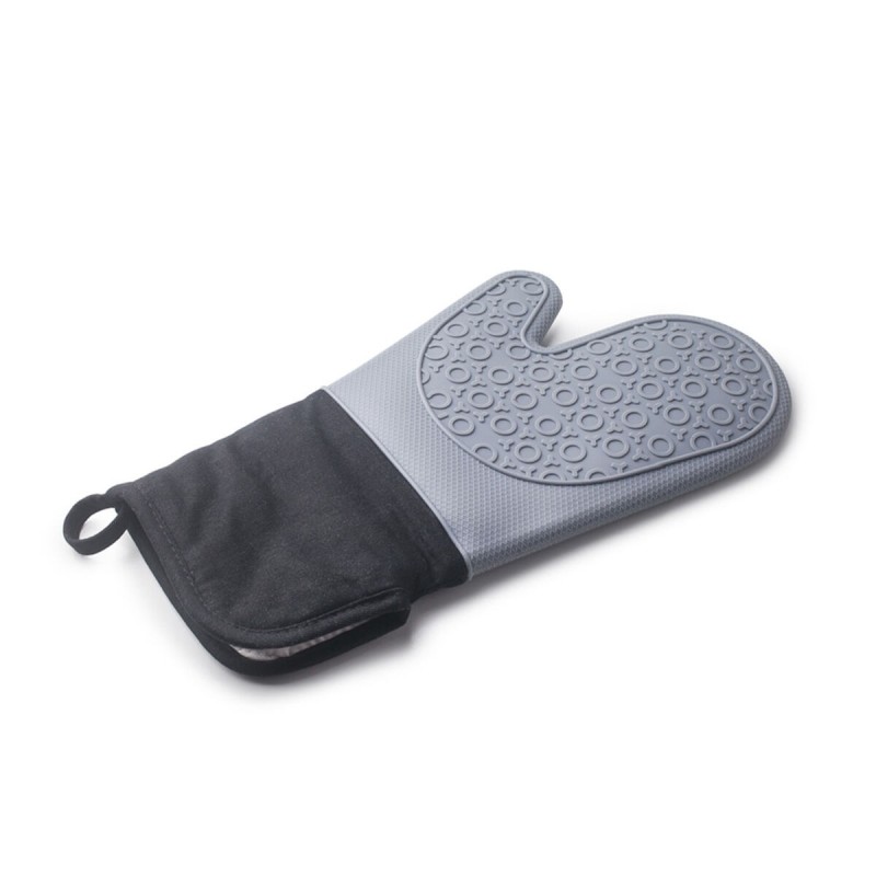 Gant à Four Ibili Noir Gris Tissu Silicone 33