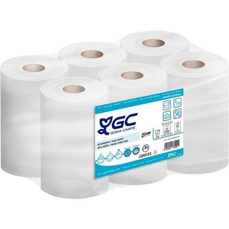 Papier séchage de main GC Blanc 60 m