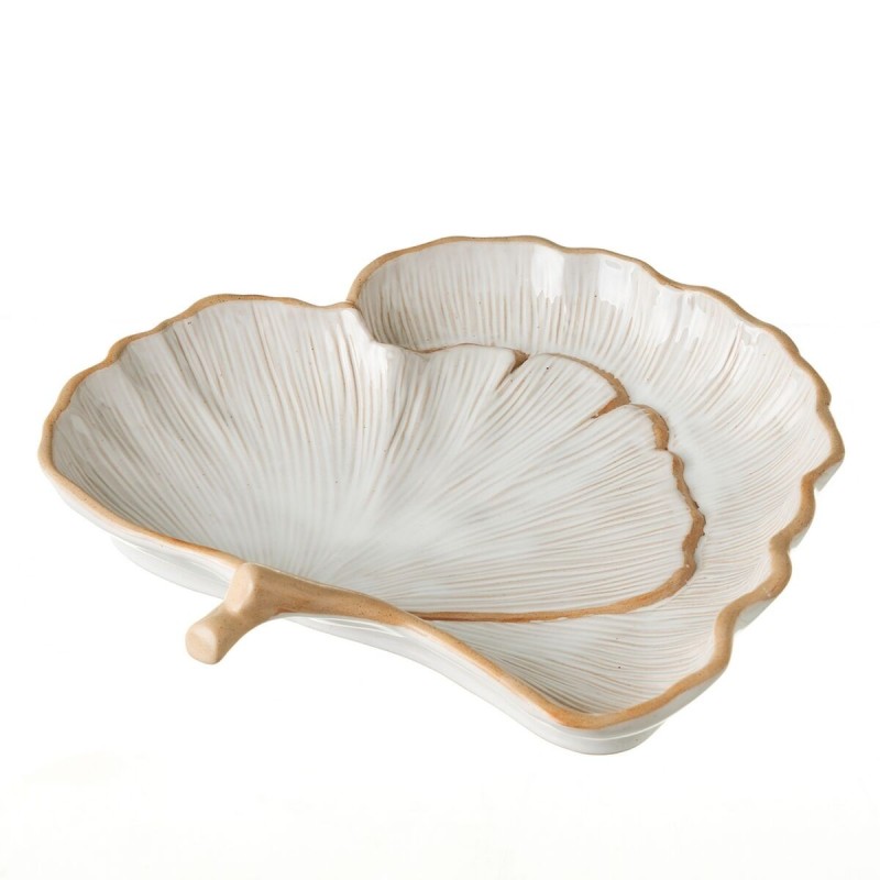 Bol GINKGO Blanc Naturel Porcelaine 25