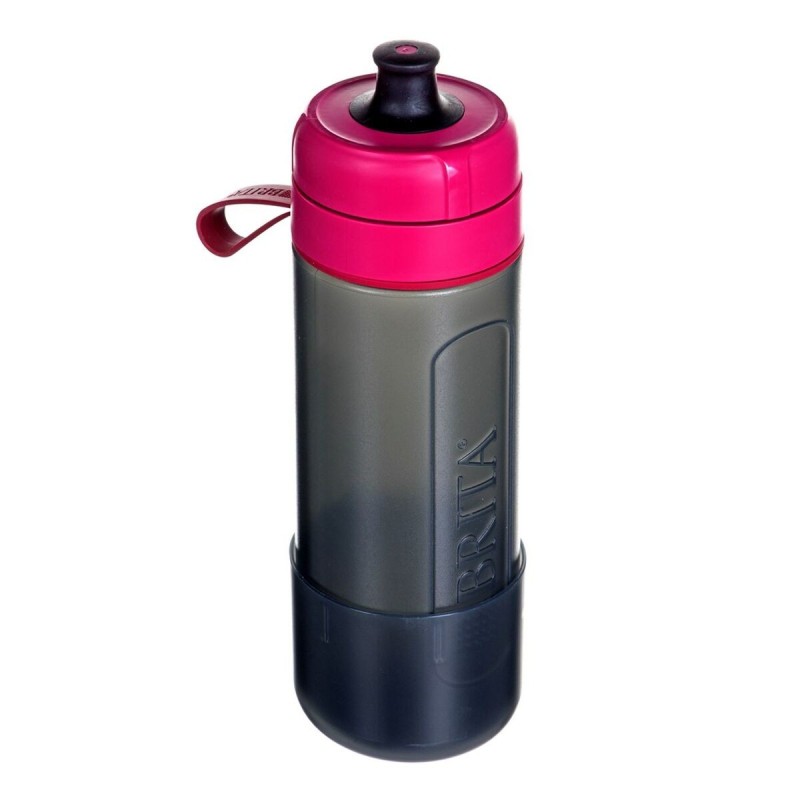 Bouteille avec Filtre de Carbone Brita Fill&Go Active Noir Rose 600 ml