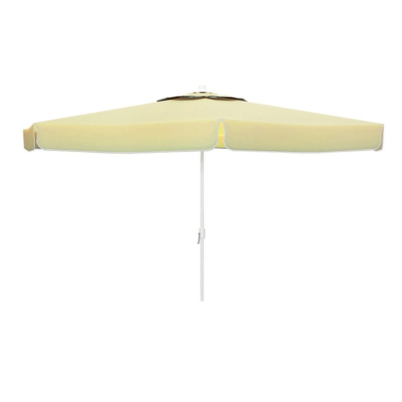 "Marbueno Parasol Aluminium 8 Barres D270 cm Polyester Blanc Jardin