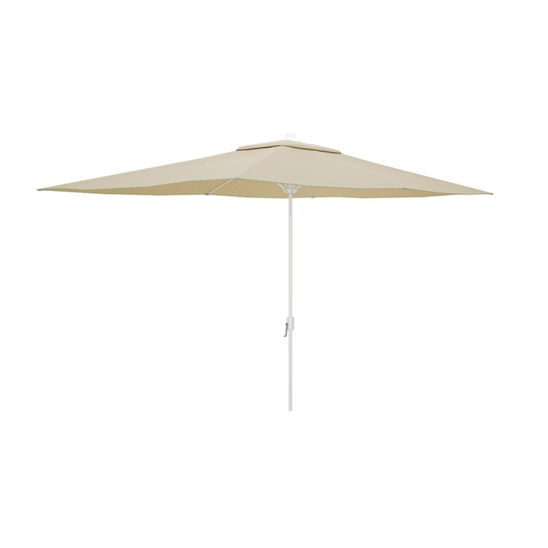 Marbueno Parasol Acier 6 Baleines D200x300 cm Polyester Beige Jardin