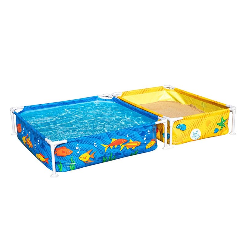 Bestway Piscine Rigide Enfant Avec Bac à Sable 213x122x30