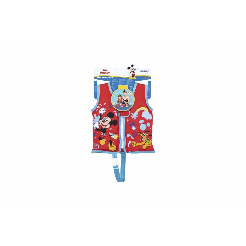 Bestway Gilet Disney Mickey Mouse UPF 50+ 51 cm +1 à 3 Ans Piscine et Plage 09101