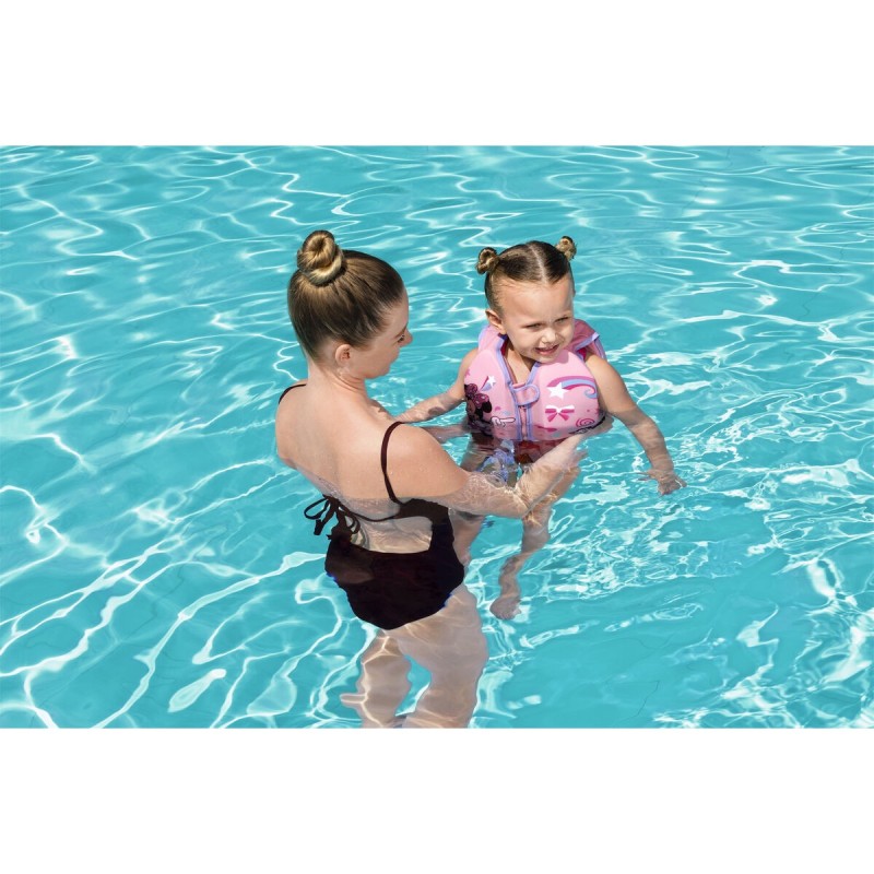 Bestway Gilet Disney Minnie UPF 50+ 51 cm +1 à 3 Ans Piscine et Plage 09104