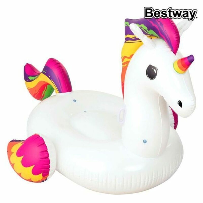 Bestway Figurine Gonflable Licorne avec Poignées 224x164 cm Plage et Piscine 41113