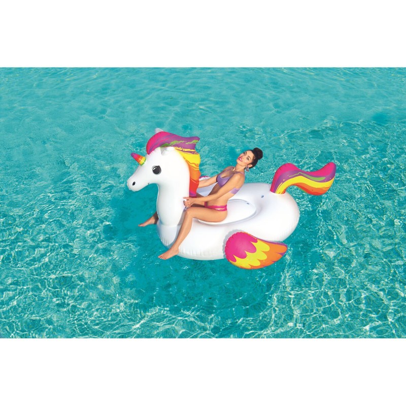 Bestway Figurine Gonflable Licorne avec Poignées 224x164 cm Plage et Piscine 41113