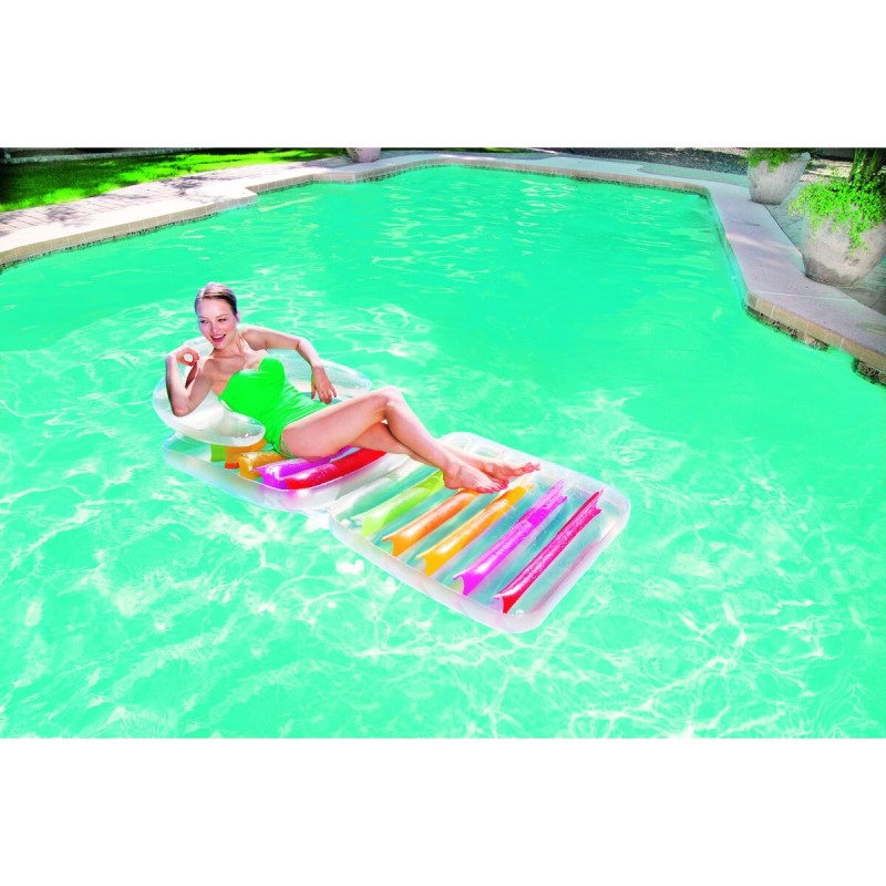 Bestway Fauteuil Gonflable Pliable Arc-en-ciel 201x89 cm Plage et Piscine 43023