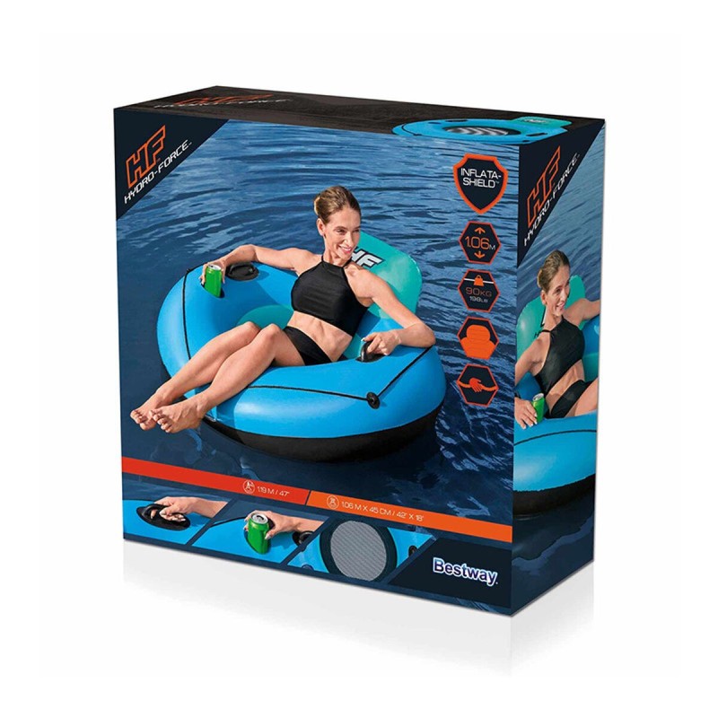 Bestway Bouée Gonflable avec Poignées Hidro-Force D119 cm Plage et Piscine 43108