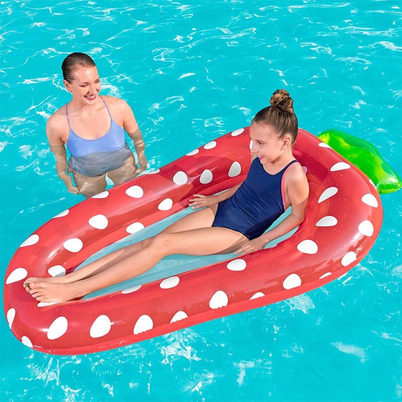 Bestway Matelas Gonflable Fruits avec Filet Couleur Assortie 178x103/186x112 cm +6 ans Plage & Piscine 43644