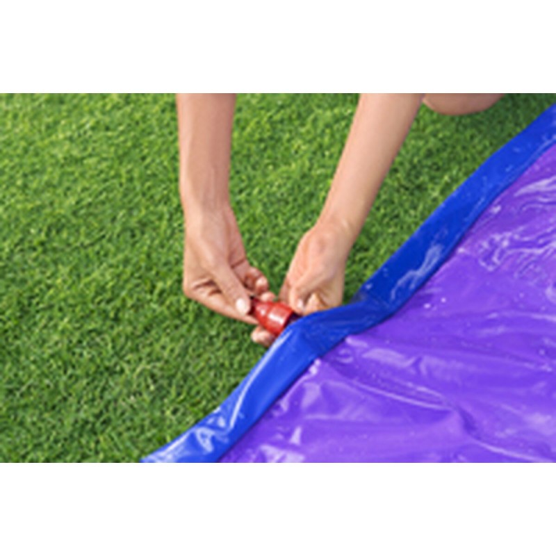 Bestway Piste Glissante avec Rampe de Saut Double 488x138 cm +3 ans Jardin 52364