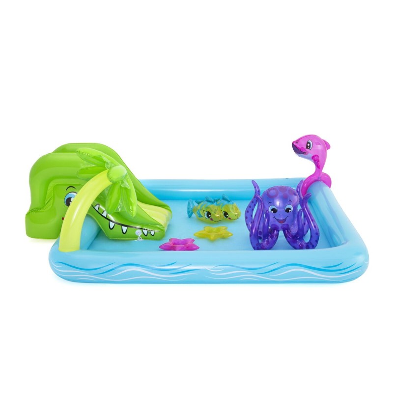 Bestway Piscine Gonflable Parc de Jeux Aquarium 239x206x86 cm +2 Ans Jardin 53052