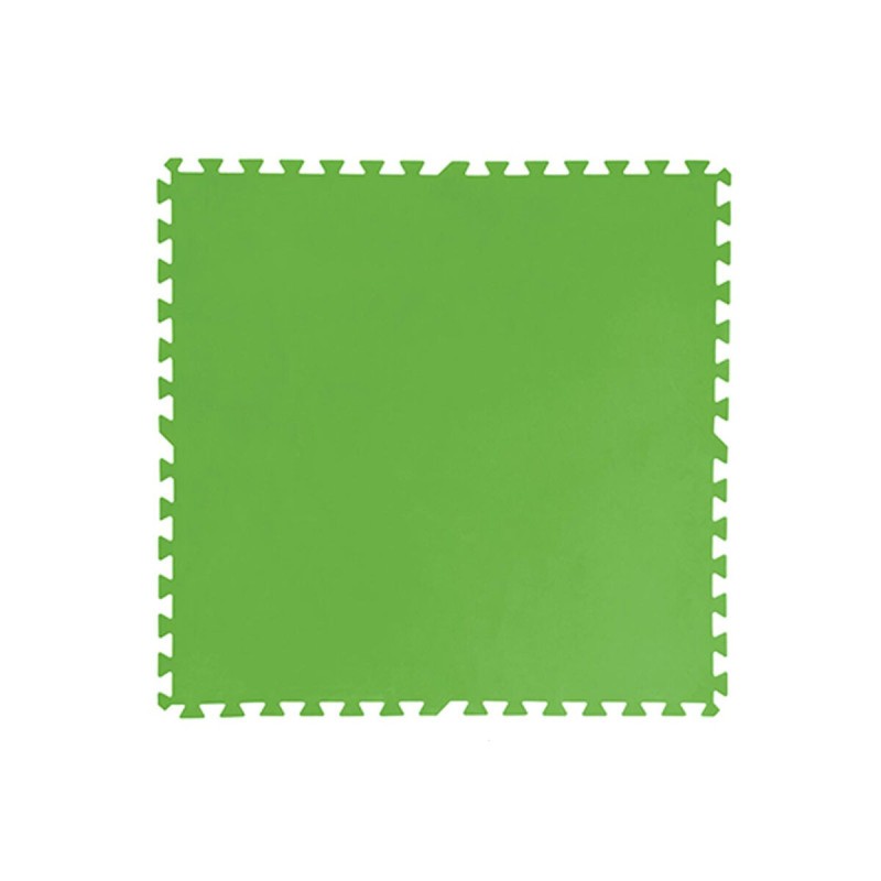 Bestway Sol de Piscine en Mousse Vert 9 Pièces 78x78 cm Jardin 58636