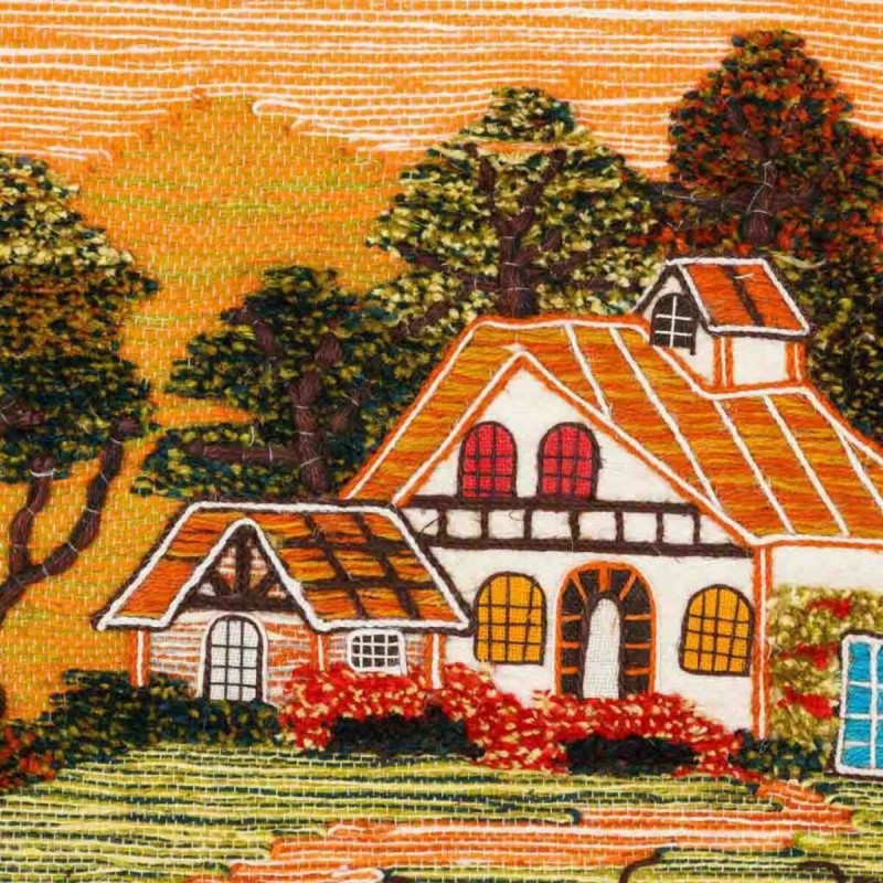 Tapisserie Alexandra House Living Jute 100 x 80 cm rural