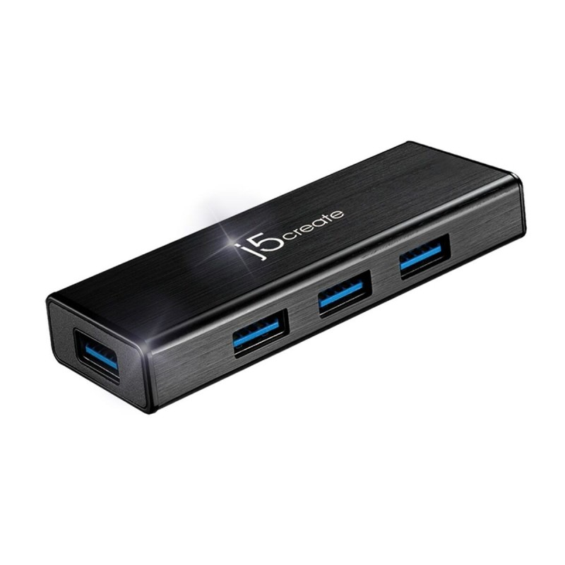 Hub USB j5create JUH340-N Noir 60 cm (1 Unité)