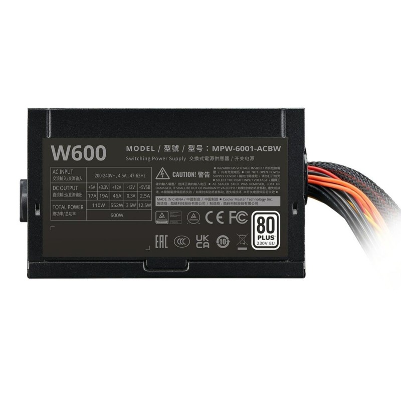 Bloc d’Alimentation Cooler Master MPW-6001-ACBW-BEU Noir