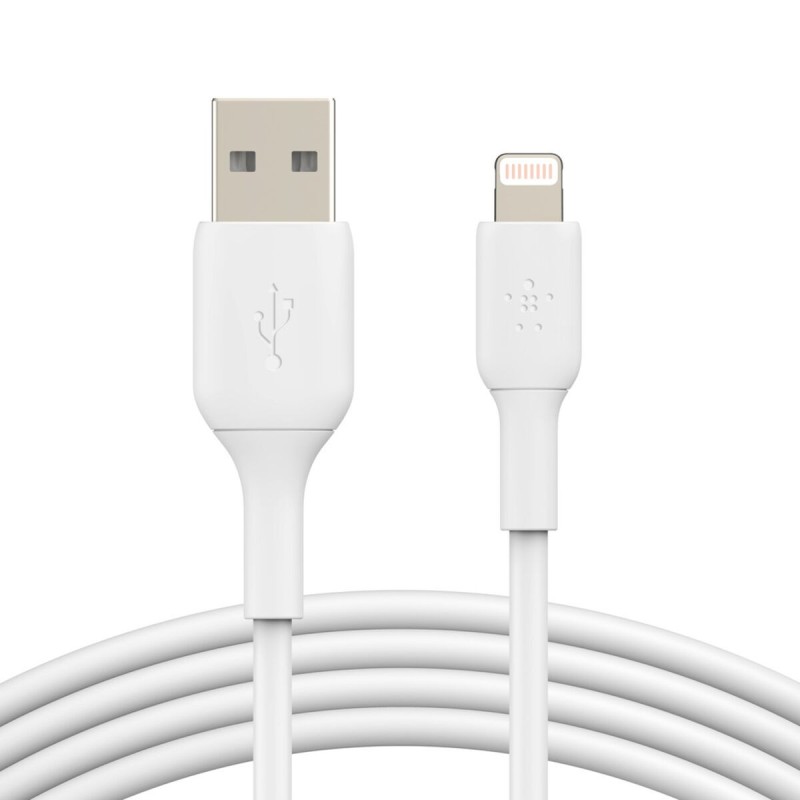 Câble USB vers Lightning Belkin CAA001BT1MWH Blanc 1 m (1 Unité)