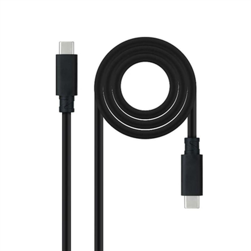 Câble USB-C NANOCABLE 10.01.4102 Noir 2 m (1 Unité)