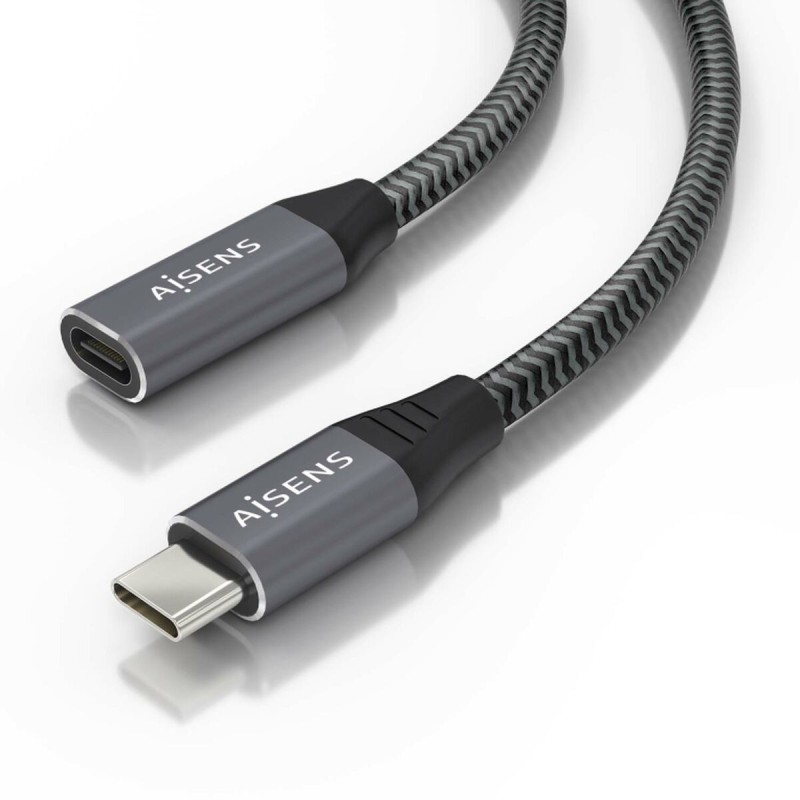 Câble USB-C Aisens A107-0761 Gris Multicouleur 1