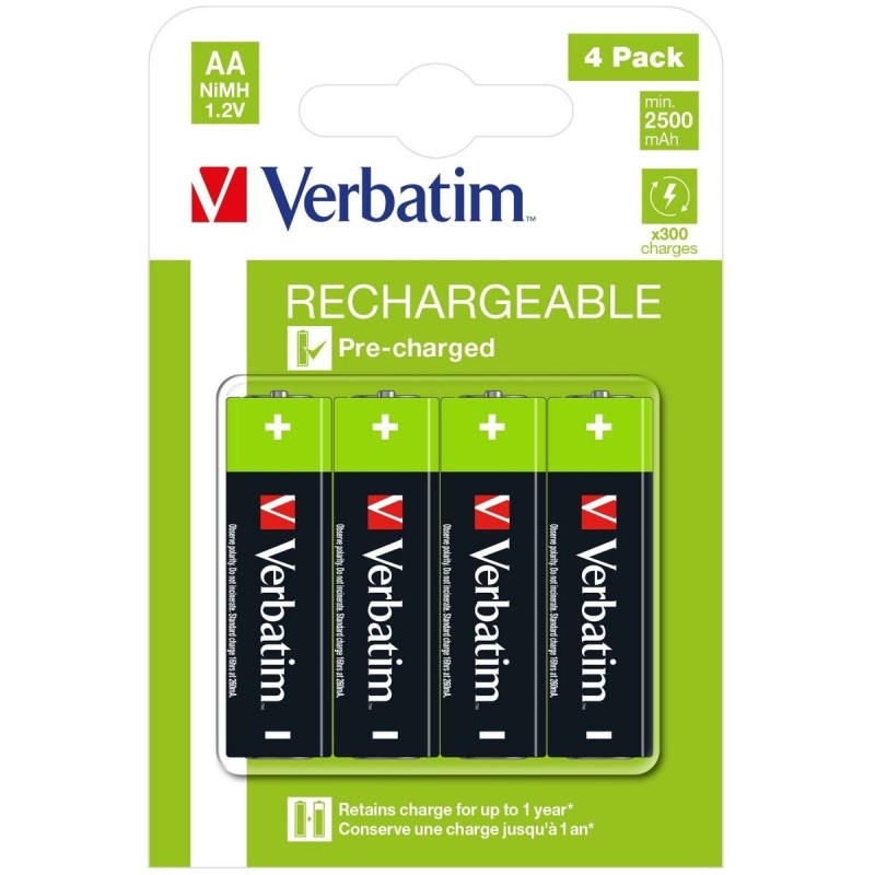 Piles Rechargeables Verbatim 49517 2500 mAh 1