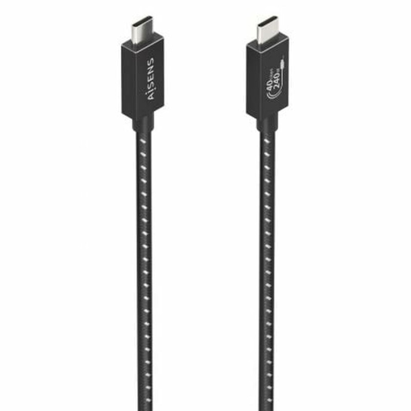 Câble USB-C vers USB-C Aisens A156-0867 1 m Noir