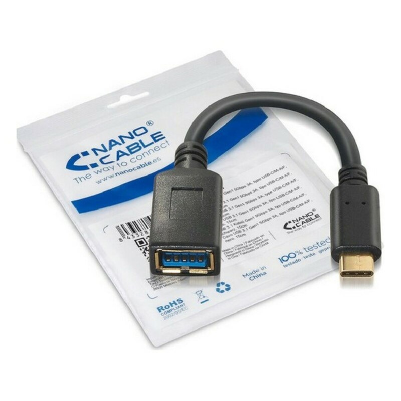 Câble USB 3.1 NANOCABLE 10.01.4201 Noir