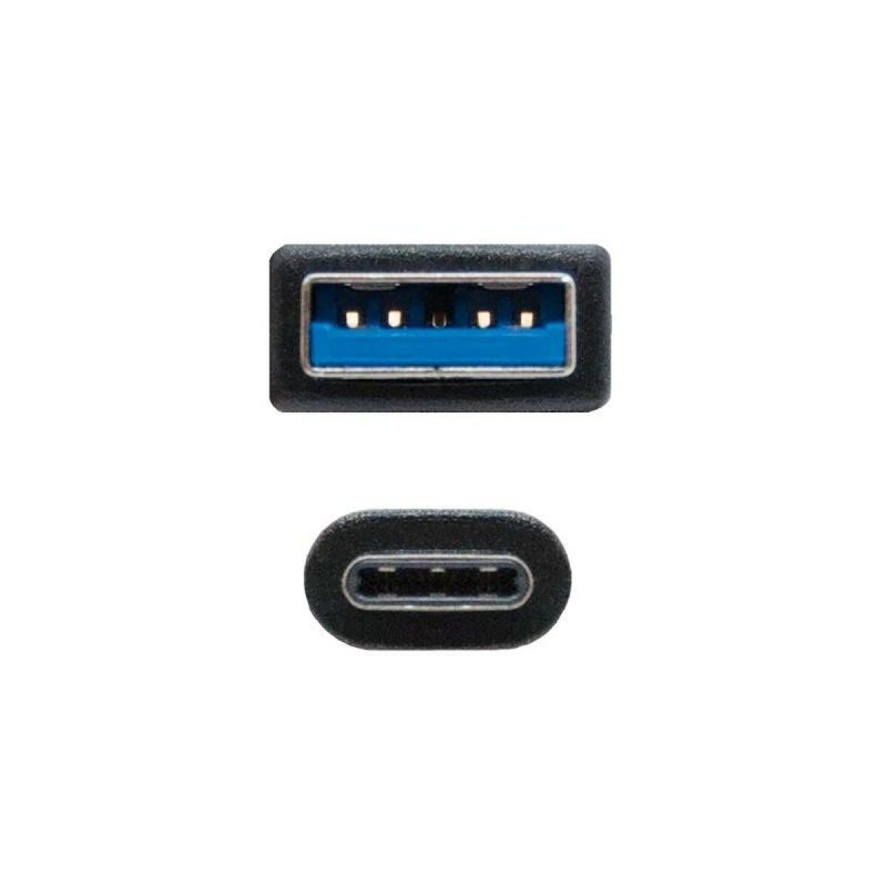 Câble USB A vers USB C NANOCABLE 10.01.4002 2 m Noir