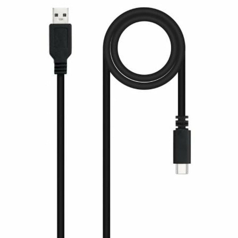 Câble USB A vers USB-C NANOCABLE 10.01.2101-L150 Noir 1