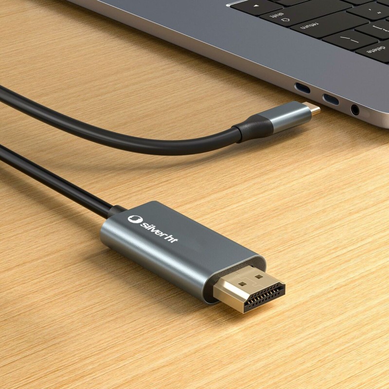 Câble USB-C vers HDMI Silver HT LOGAN Noir