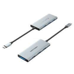 Hub USB Vention TOPHB Argenté