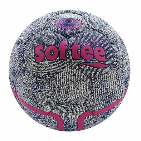 Ballon de Football DENIM Softee 80663 Rose Synthétique (5)