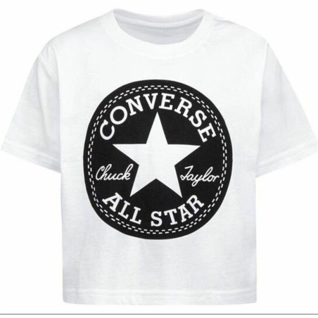 T shirt à manches courtes Enfant Converse Blanc