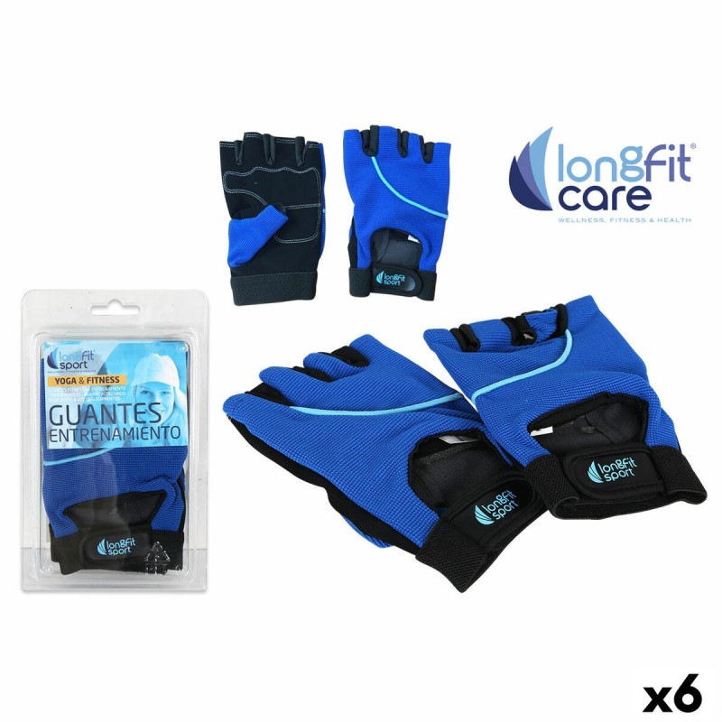 Gants d'Entraînement LongFit Sport Longfit sport Bleu/Noir