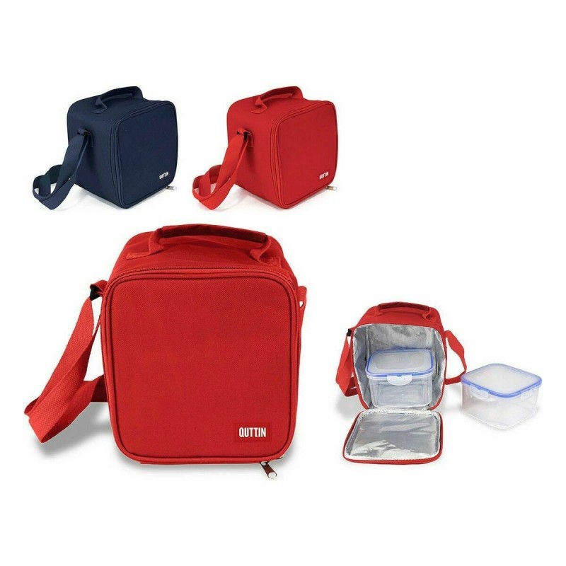 Sac Thermique Quttin Boîte à lunch Carré 17 x 17 x 16,56 cm (8 Unités)