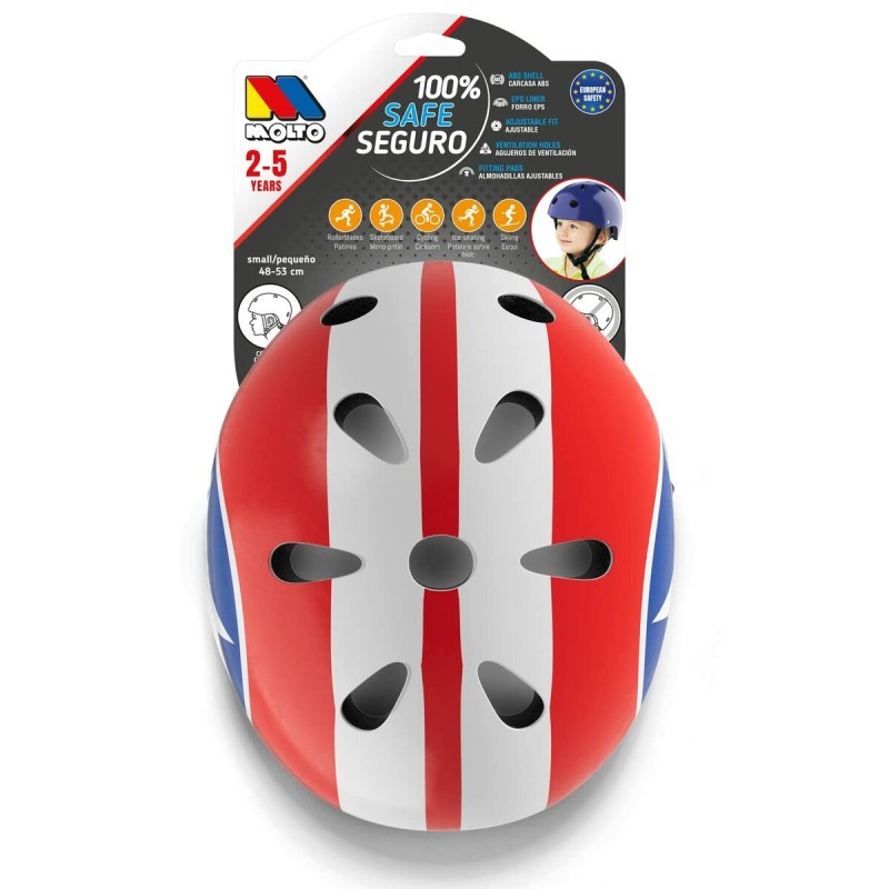 Casque Enfant Moltó Bleu Étoile